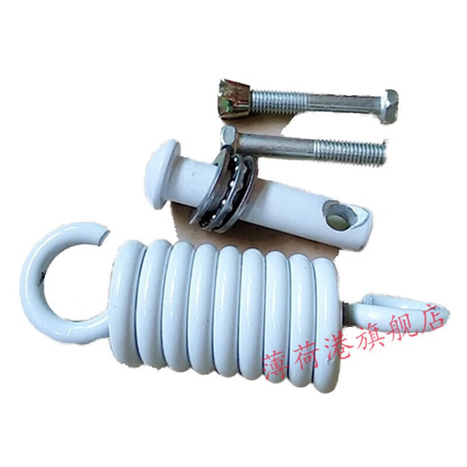 Hanging basket spring accessories spring swing hook cradle chair silencer latch screw hanging chair hook parts brown single spring hook complete set