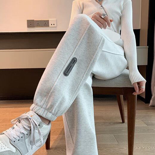 Jingqi (JOYNCLEON) maternity pants spring and autumn wear casual sports pants small size sweatpants light gray L jyk28218
