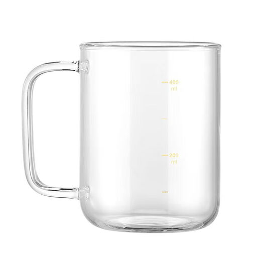 Made in Tokyo, glass cup, heat-resistant and high-temperature tea cup, coffee milk scale cup 500ml