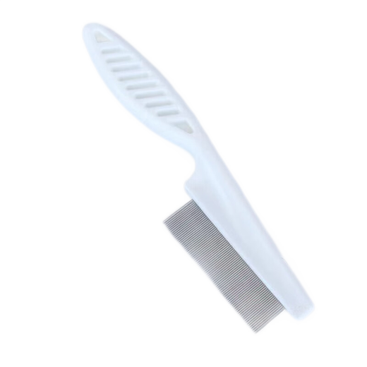 Pet Star Notes Pet Flea Comb, Fine Tooth Comb, Flea Comb, Cats and Dogs, Eye Drops Comb, White Large Size
