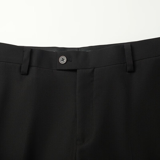 Qipai men's no-iron suit 2025 autumn new business formal wear antibacterial groom and best man wedding suit dress black no-iron 44 B 165/88B