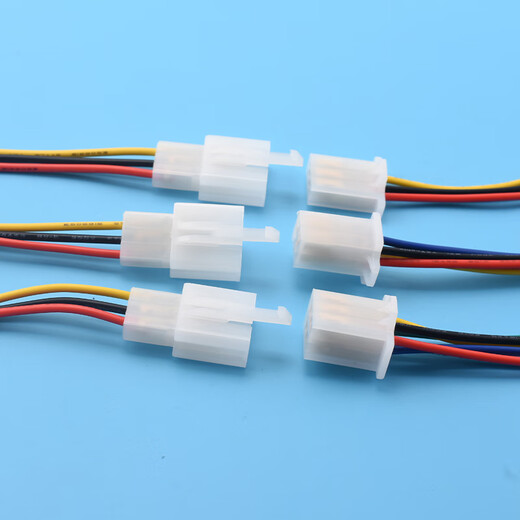 2.8mm car connector with wire motorcycle wiring harness plug male and female docking 2P3P4P6P9P male and female docking 2.8mm 150mm male 6p