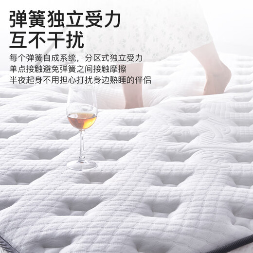 Golden Silk Seamaster Seamaster Mattress Hotel Vacuum Compression Roll Roll Pack Matches de primavera independiente Simmons Látex Soft y Hard Dual Uso Democalización y Lavado cómodo Modelo grueso de 20 cm: Látex natural medio y duro Natural 1350*1900