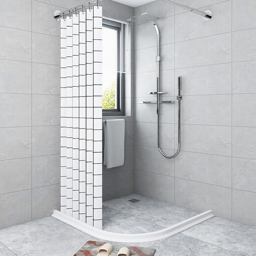 Din bathroom water barrier strip bathroom partition water barrier strip shower room toilet partition kitchen door sill bathroom cabinet water barrier silicone tank shower room floor waterproof strip length 100cm