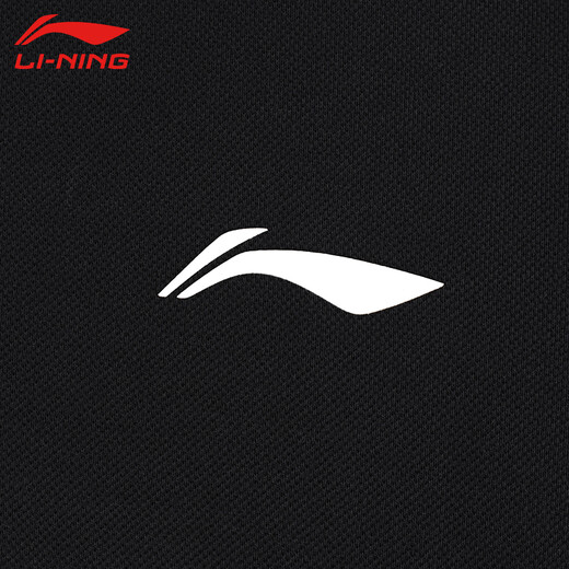 Li Ning (LI-NING) 2022 Sports Fashionable Comfortable Breathable Men's Short Sleeve POLO APLS069-1 Black 5XL