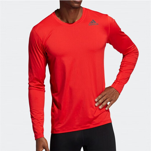 阿迪达斯 （adidas） 长袖T恤男士2024春秋季健身运动服跑步训练卫衣透气休闲套头衫HK GL9894  L