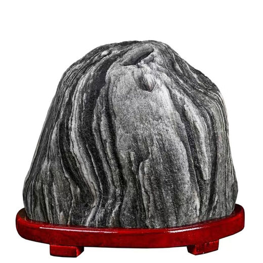 Natural Taishan stone dare to be used as home natural rough stone backing stone bluestone supplementary corner entrance hall office feng shui ornaments Taishan stone with sitting height 21-25cm randomly sent