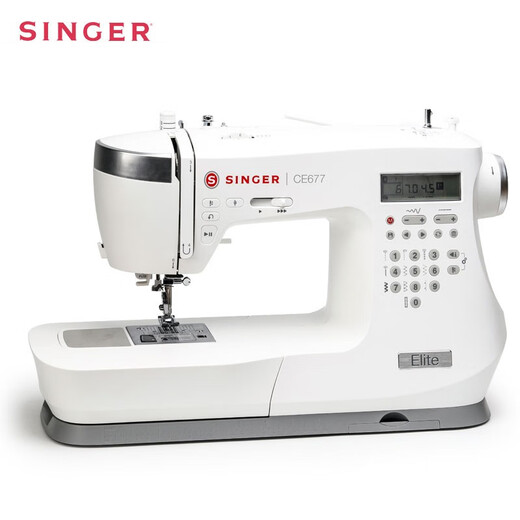 
SINGER CE677 household electronic sewing machine desktop small large power 90W lock-eye lock-edge new model is available CE677 (200 kinds of stitch high power) standard configuration