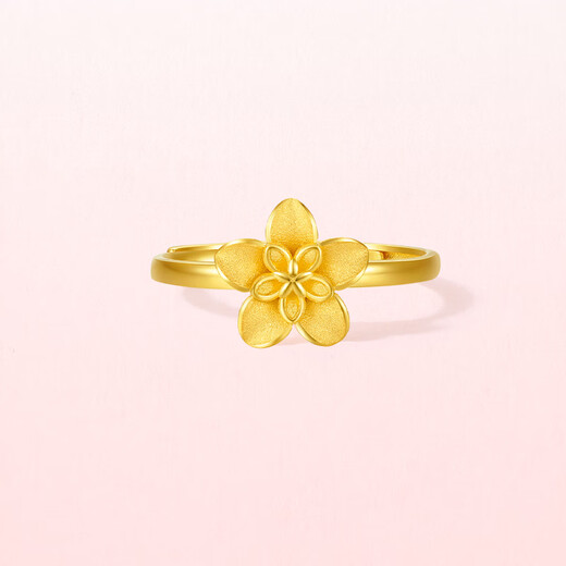 Saturday Fuchunhuaqiulan 5G craft gold ring birthday gift price A0114153 Huokou No. 13, about 3.4g