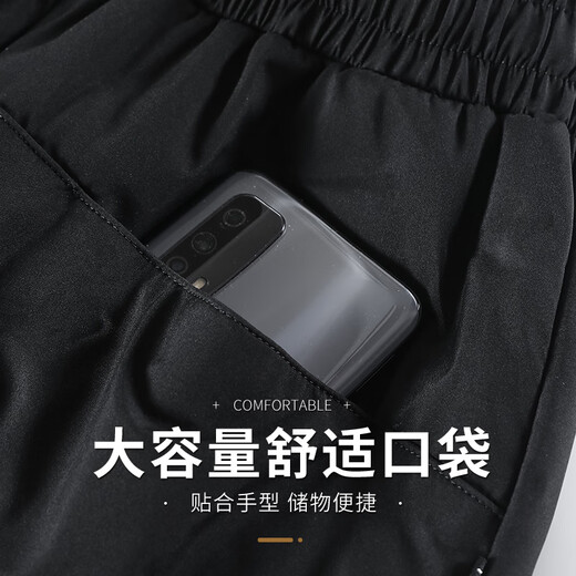 Flying in the Snow Down Pants Women's Autumn and Winter Warm and Thickened Outerwear Fashion Trendy Wide-Leg Straight Pants Black 185/3XL