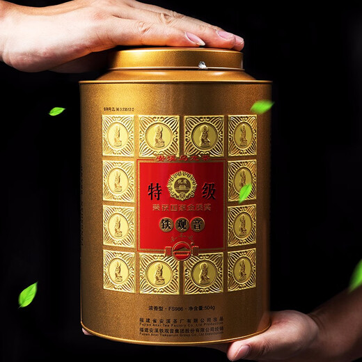 凤山安溪铁观音特级国家金质奖传统浓香型熟茶新茶乌龙茶礼盒装罐装 FS986浓香型 【504g】