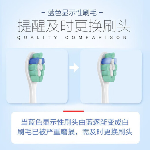 樱也适配飞利浦电动牙刷头HX681P/HX681E/HX681A/HX681U/HX681G/HX682P/HX680B/HX6805替换头 白色呵护型6支装【软毛】