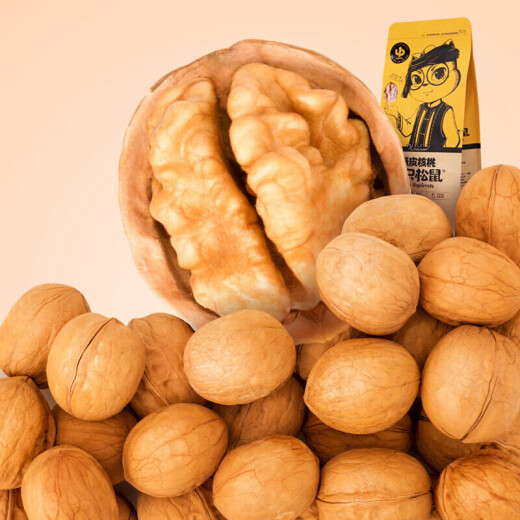 Three Squirrels Original Paper Walnut Nut Roasted Seeds Snacks Aksu Local Specialty 210g/bag