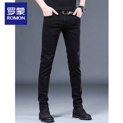 
Lomon jeans men's autumn new casual slim feet men's pants Korean style trendy pants men's autumn versatile men's clothing 1049 gray 28 waist 2 feet 1