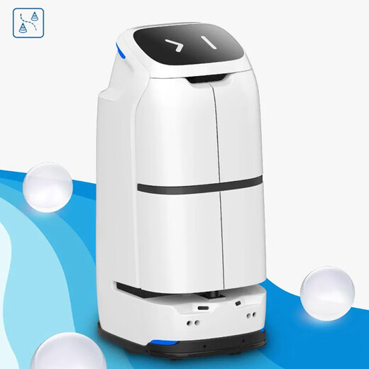 Servicio de hotel de Zhijian Robot Robot Auto emergente Recepción inteligente Explicación Comercial Exposición Entrega automática de productos y alimentos en plata