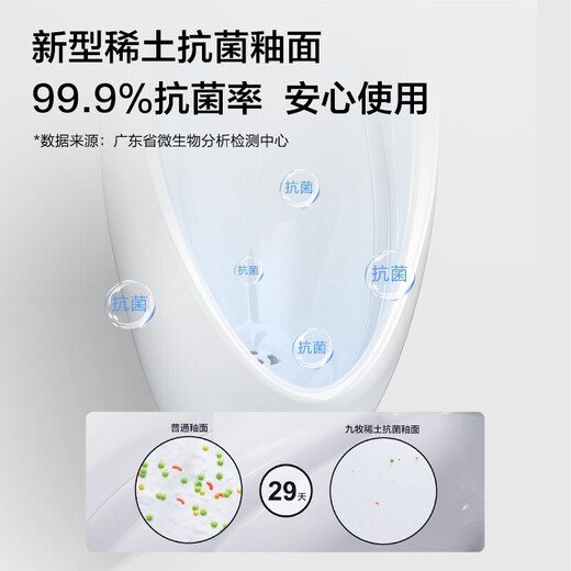 JOMOO (JOMOO) urinary bucket wall hanging wall drainage energy-saving, antibacterial and odor-proof induction mechanical flushing vertical men's urinary bucket urination [AC power-connected induction urination] J13071