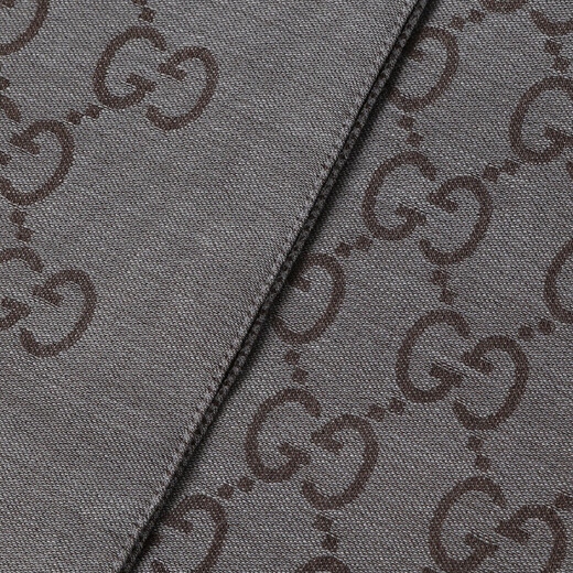Gucci (GUCCI) classic double G printed wool scarf for men and women, luxury goods, Chinese Valentine's Day gift, fashionable couple model, dark gray 1659043G6461264 envelope bag