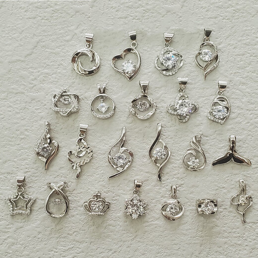 Fat Donglai same style platinum pendant for women without chain Pt950 platinum single pendant necklace for women without separate pendant spring small waist