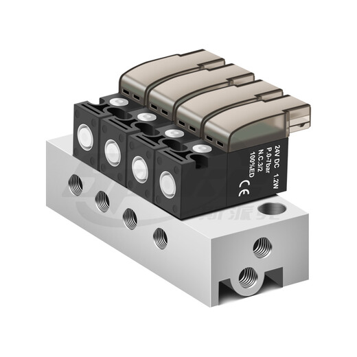 High frequency micro solenoid valve 10MM wide mini air valve 30Hz two-position three-way control valve 24V12V6V vacuum valve 6F manifold