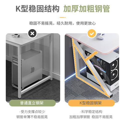 Desktop home table and chair bedroom desk student study table simple table workbench 80*50 cm black