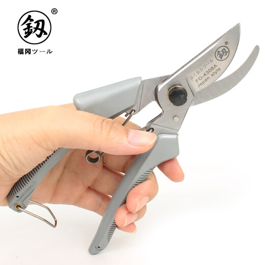 Japan Fukuoka Tools Gardening Scissors Fruit Tree Pruning Scissors Branch Scissors Garden Scissors Flower Scissors Orchard Scissors FO-4308A Seiko Powerful Pruning Scissors 8 inches
