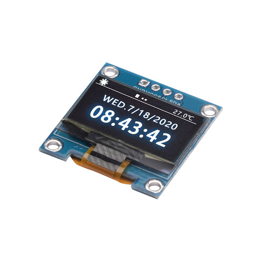 0.96-inch OLED display module 128x64 I2C communication SSD1315 12864 LCD screen IIC serial 7-pin white display
