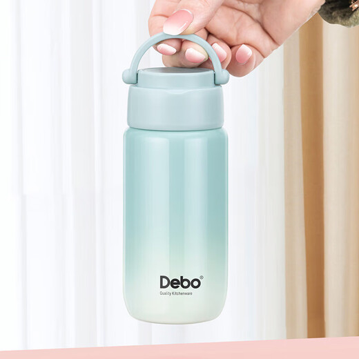 DeboDebo德铂 欧曼316不锈钢180ml DEP-897（黄/粉/青/本色） 渐变青 180ml