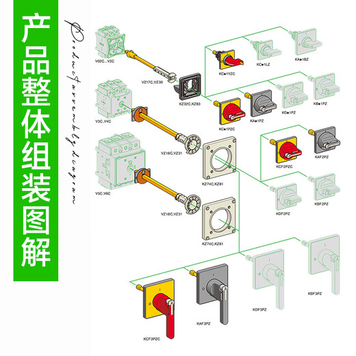 Schneider Electric Tripol Last Isolation Switch 3p 63A Verteilungsschrank Türschloss Hauptsteuerschalter 690 V VCF3C