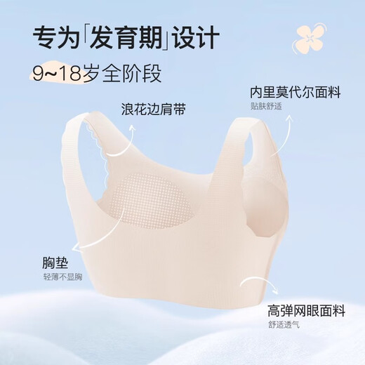 Ropa interior urbana de belleza para niñas, chalecos para todas las etapas, período de desarrollo para estudiantes y adolescentes, sujetadores modales cómodos y finos