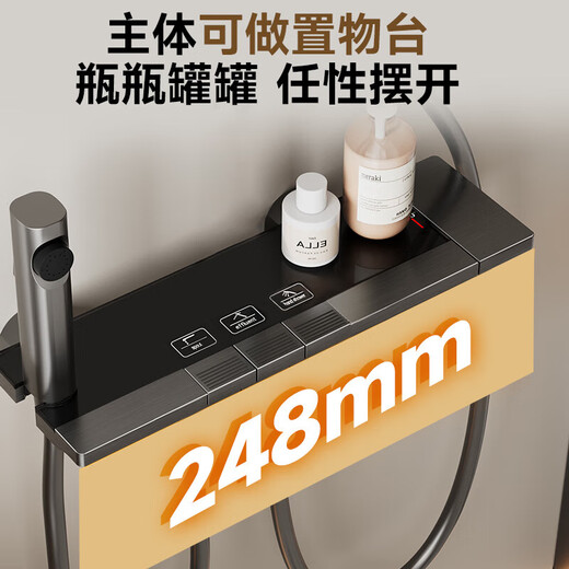 Huida Badezimmer Dusche Home Bad Badezimmer Vermietung kleiner Wohnung Einfache einfache Dusche ohne Top Spray [konstante Temperatur der Waffe] 3 Funktionen Kupferladelung DW699