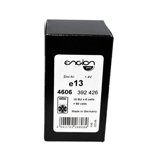 Accesorios de audífonos Originales Engion Motor Ayudor Batería de zinc Batter Battery E10E13E312E675 E13/PR48/1.4V (1 ​​placa)