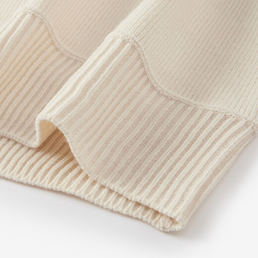 Champion champion color-blocking pullover knit sweater for men 24 winter new women's retro sweater warm beige M