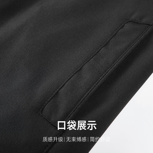 RED DRAGONFLY Jacket Men's and Young Men's Solid Color Commuting Business Casual Fashion Simple Men's Lapel Jacket Black XL