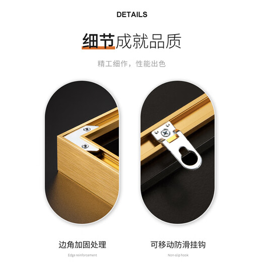 蓝迪莺现代轻奢九鱼图玄关装饰画钟表挂钟客厅走廊过道挂画创意时钟壁灯 SXS3524 50*100cm竖款+钢化膜镜面