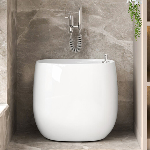 Aoyanlai mop pool household balcony bathroom mop basin ceramic mop pool outdoor floor mop basin bathroom mop pool M1049 white 49*38*40cm single basin + fast