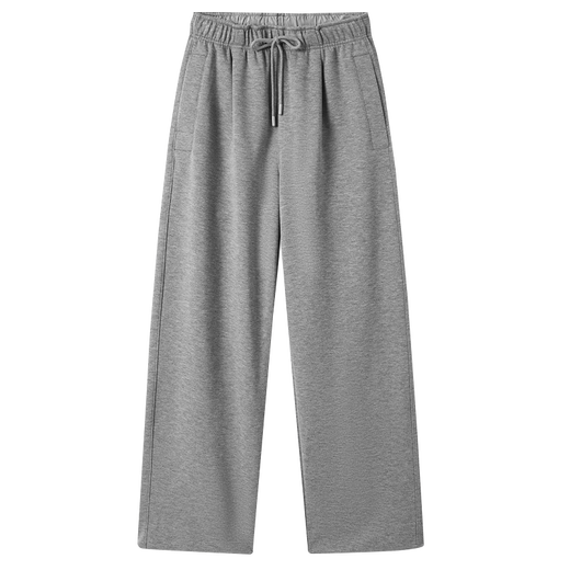 Markless Casual Hosen für Herster Herbst und Winter vielseitig hängen locker, komfortable breite Beine gerade Hose 4873 Grau L