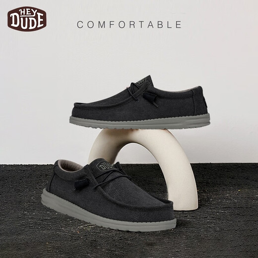 Heydude Frühlings- und Sommer neue Leinwandschuhe für Männer Komfort und trendig vielseitig faul lässige, weiche Sohle-Stoffschuhe für Männer 40459-4nz Größe 42