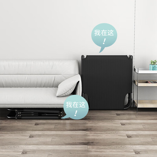 Jiuqiangu Cama plegable Oficina de una cama para una cama NAPA NAPA NAPA Camera Medicina Acompañante Campamento Refuerzo de cama Negro 3300