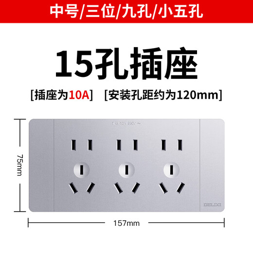 ClCEY118 Typ Switch Socket Panel Haushaltswand Typ Sech