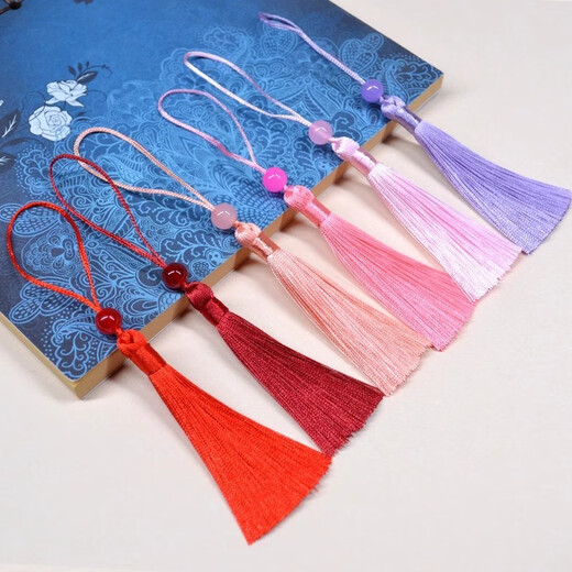 Shumi tassel tassels, ancient style hanging tassels, placket decoration materials, classical bookmarks, fan pendants, ethnic style accessories diy accessories, small tassels tassels, mixed colors, 10 pieces