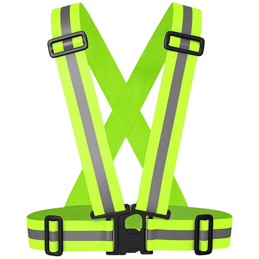 Elastic reflective suspenders reflective safety vest night reflective clothing riding driving construction site construction vest purple 4cm strap width