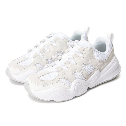 耐克（Nike）女鞋TECH HERA网面透气运动鞋增高休闲鞋老爹鞋ins潮 DR9761-100白色 38