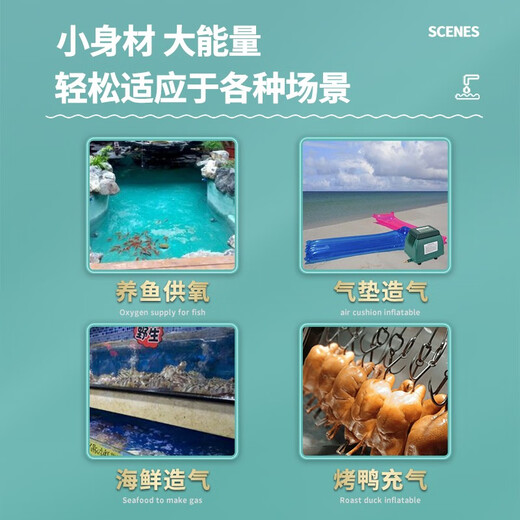 SHANGDAO TANQUERA DE PESCADO LA BOMBA DE OXIGEN ATMOSFERICO BAJO EXTERIOR PESO DE PESCO DE PESTRAS DE AVIACIÓN DE AVIACIÓN HOMBRA ACUADIO ACUARIO AGENTE DE OXÍGENA ACO9720-20W PAQUETE