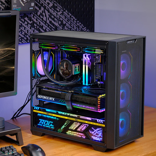 ASUS (ASUS) 7800X3D host 9700x RTX5060ti complete machine 5070 ASUS rog family bucket 5070TI game DIY desktop barebone assembly computer R7 9700X+RTX5070丨5