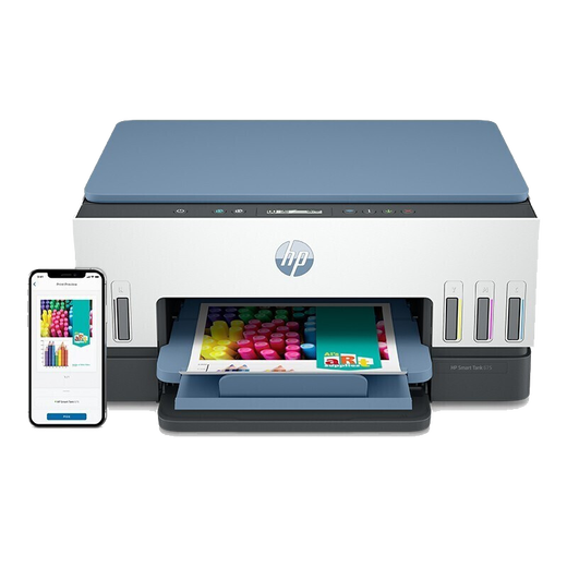 [95% Nouveau] HP (HP) Tank 675 Couleur à jet d'encre connecté à l'impression sans fil Machine tout-en-un Machine trois en un Color WECHAT Copy Copy Scan Impression du bureau commercial Home
