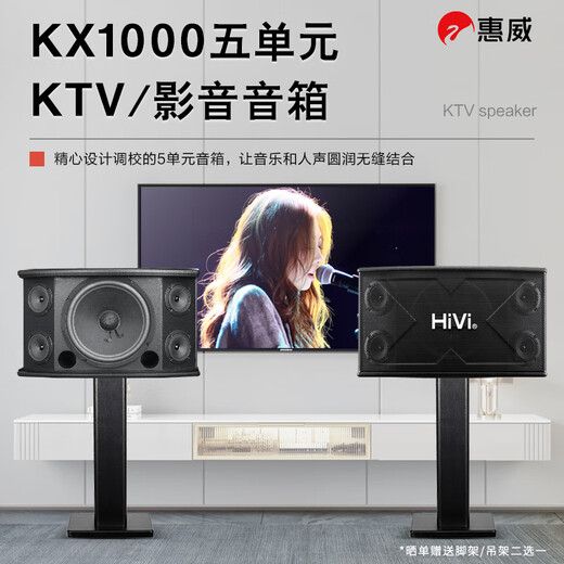 HiVi 10w home selection KX1000 home ktv audio set home theater full set of equipment home karaoke dual system karaoke all-in-one machine 10-inch bass set 3 10-inch 2.0 classic (recommended by the store manager)