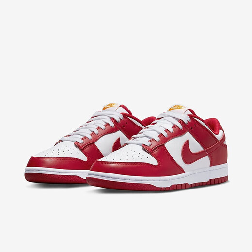 耐克（Nike）篮球鞋男鞋Air Jordan aj1板鞋2025夏季新款低帮透气休闲轻便运动 DD1391-602白红DunK 43