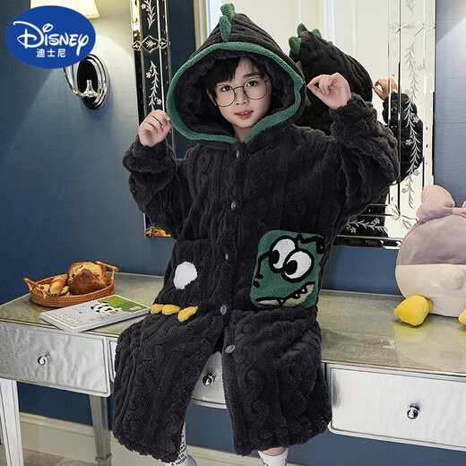 迪士尼（Disney）2024新款儿童睡衣男童冬季加厚保暖珊瑚绒睡袍长款大童浴袍奥特曼 6636 16码(建议身高135-145)