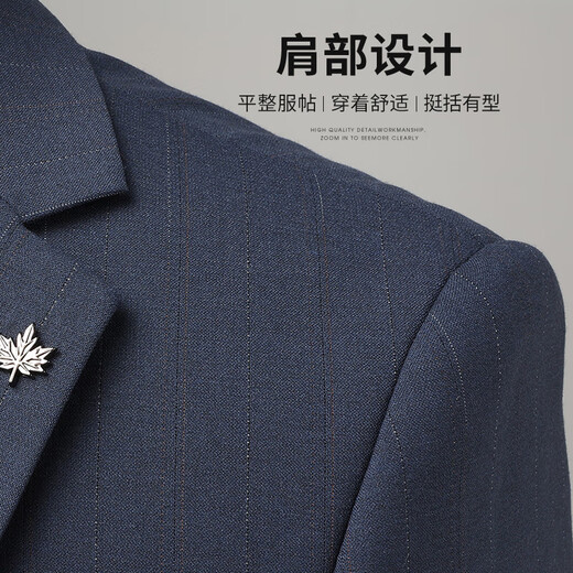 SHANSHAN Shanshan suit men's anti-wrinkle flat lapel suit jacket men's suit business wedding banquet formal 2-piece set