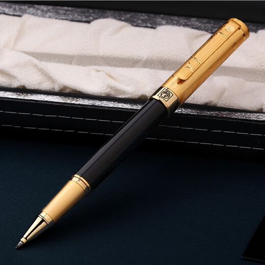 Picasso Signature Pen Men's Women's Women Orb de alta gama Orb de alta gama Pen a base de carbono Pen Bolete Pen Firma Signature Neutral Pen Metal Gifts Gift de alto valor Logotipo de Custom Fustom 902 Agate Red 0.5 mm (con tres recargos)